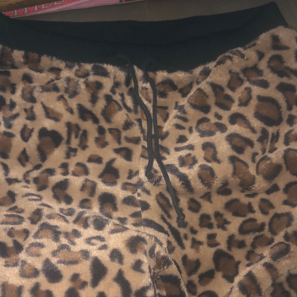 Free People Faux Fur Purrfect Joggers